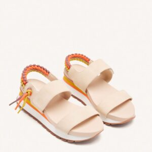 SANDALIAS DEPORTIVAS BEIGE CON DETALLE TRASERO MULTICOLOR PARA MUJER AUSTELL