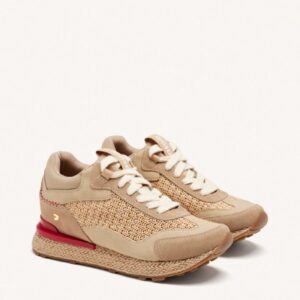 ZAPATILLAS PIEL CUÑA RAFIA HARDING