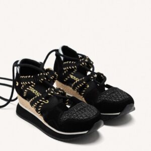 ZAPATILLAS ABIERTAS PIEL CUÑA RAFIA GRISWOLD