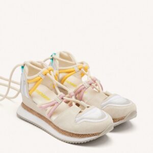 ZAPATILLAS ABIERTAS PIEL CUÑA RAFIA BRIDPORT