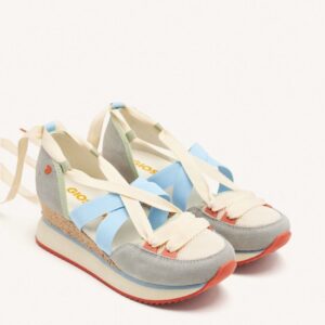 ZAPATILLAS ABIERTAS PIEL CUÑA RAFIA HINESBURG