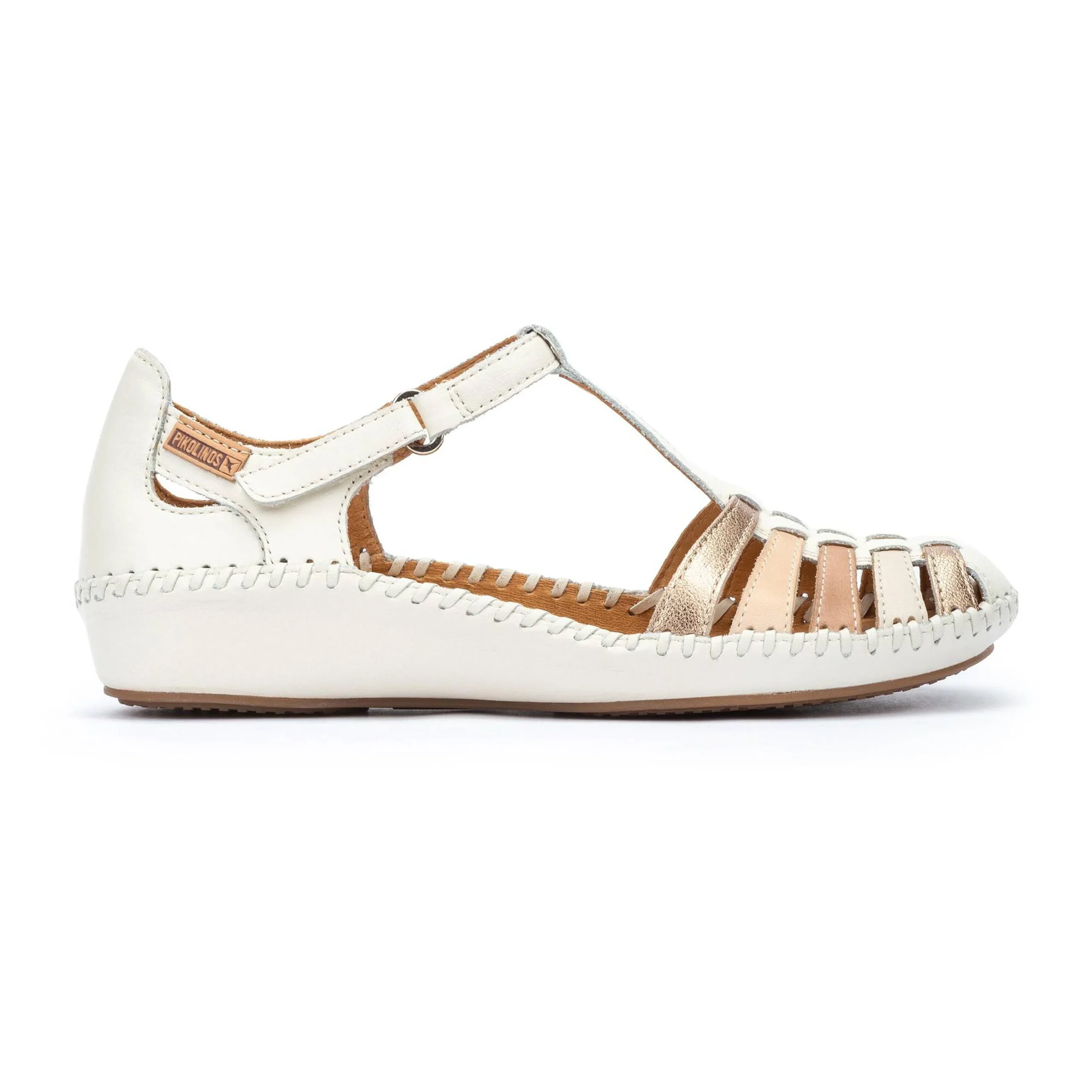 P. VALLARTA Zapato semiabierto con cierre adherente para mujer 655-0843C2 - Imagen 4