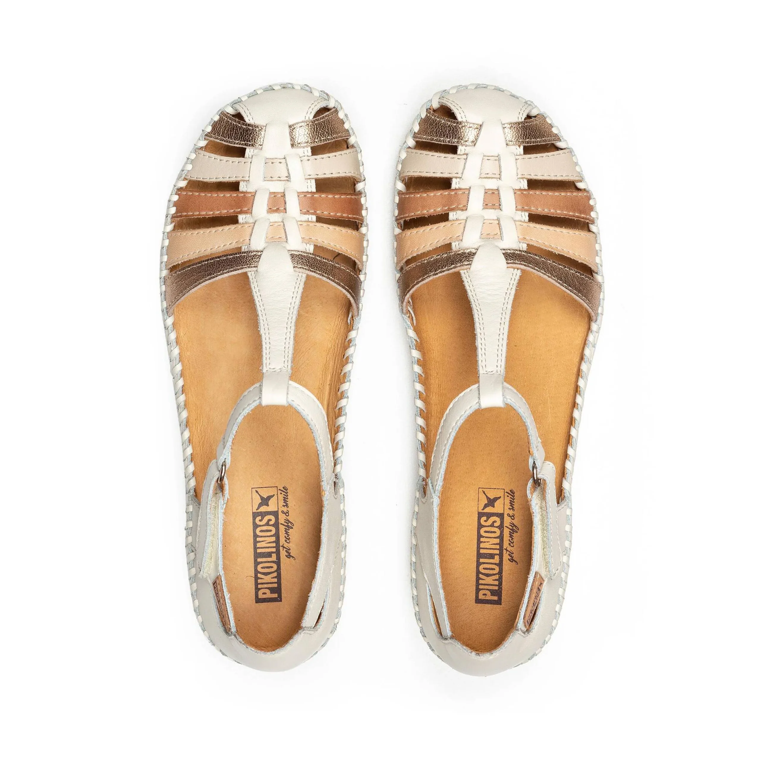 P. VALLARTA Zapato semiabierto con cierre adherente para mujer 655-0843C2 - Imagen 2
