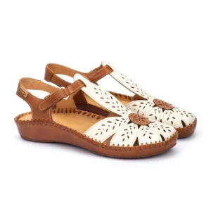 P. VALLARTA Zapato semiabierto con cierre adherente para mujer  655-0841C1